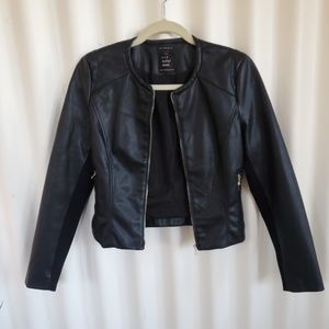 Zara trf outer wear faux leather jacket